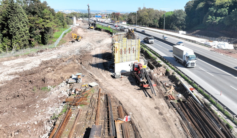 Başiskele Kavşağı Projesi’nde fore kazıklar çakılıyor - Resim : 5