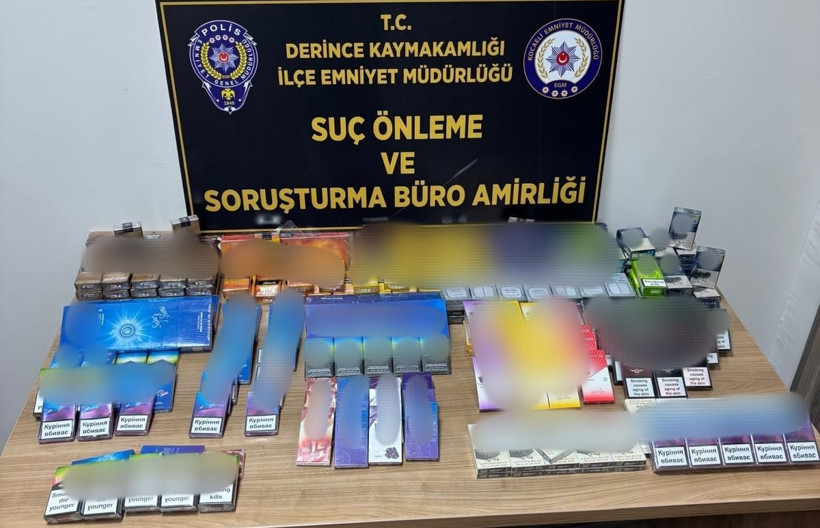 Pazarda kaçak sigara satarken yakalandı! - Resim : 1