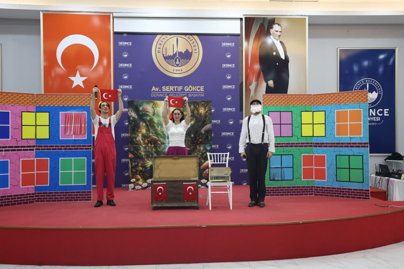 Derince'de çocuklar Cumhuriyet coşkusu yaşadı - Resim : 1