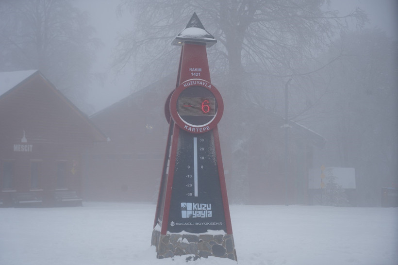 Kocaeli'nin zirveleri karla kaplandı - Resim : 1