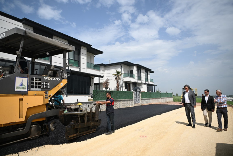 Kartepe Sarımeşe'de 750 ton asfalt! - Resim : 1