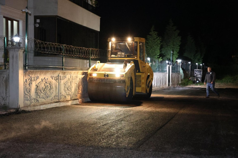 Kartepe'de yol konforu için gece çalışması - Resim : 3
