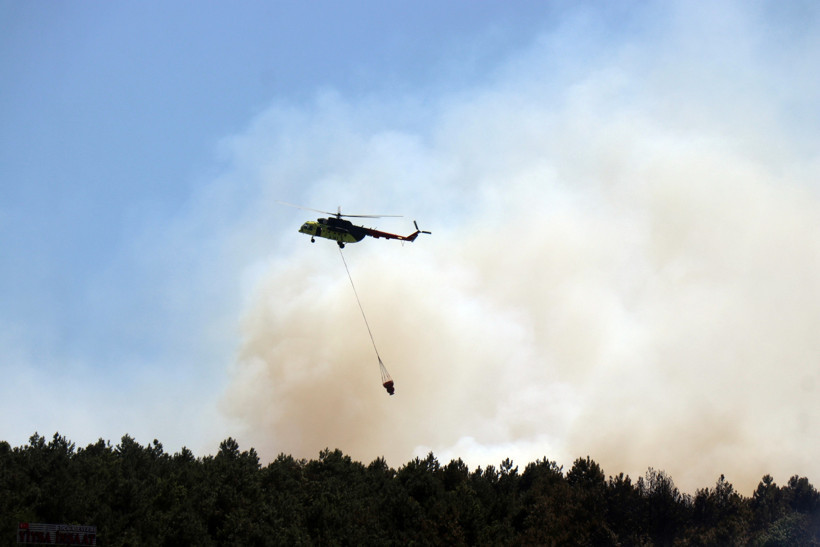 Ormanlık alanda korkutan yangın! Ekipler seferber oldu - Resim : 2