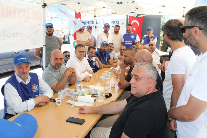 Sertif Gökçe’den Gübretaş işçilerine destek ziyareti! - Resim : 1