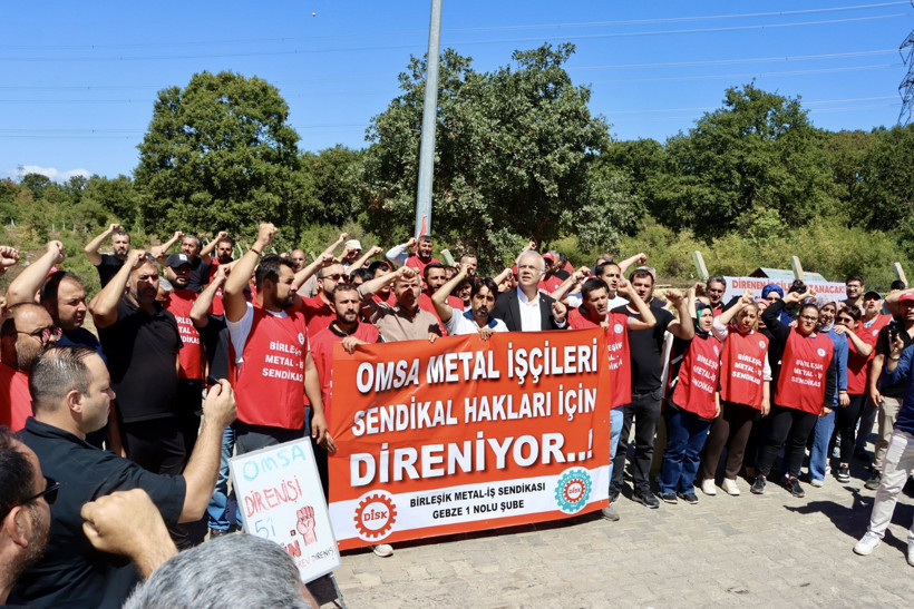 CHP heyetinden grevdeki işçilere destek ziyareti - Resim : 3