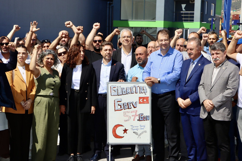 CHP heyetinden grevdeki işçilere destek ziyareti - Resim : 4