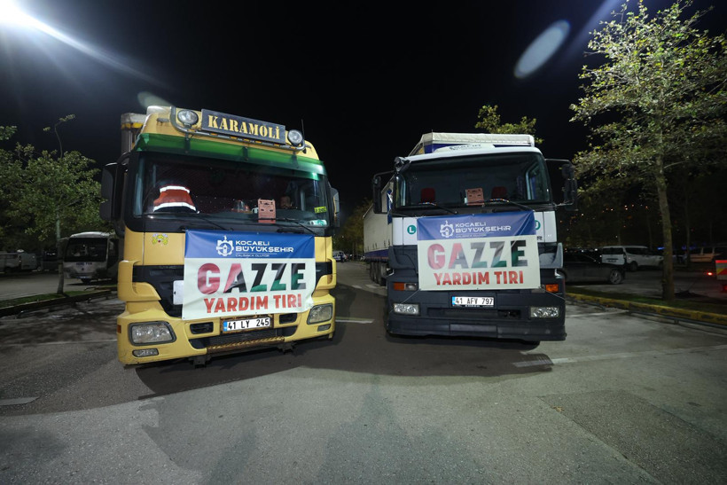 Kocaeli'den ilk yardım tırları Gazze’ye doğru yola çıktı - Resim : 2
