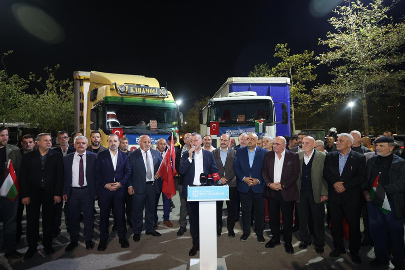 Kocaeli'den ilk yardım tırları Gazze’ye doğru yola çıktı - Resim : 3