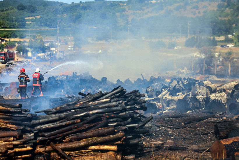 Ormanlık alanda korkutan yangın! Ekipler seferber oldu - Resim : 4