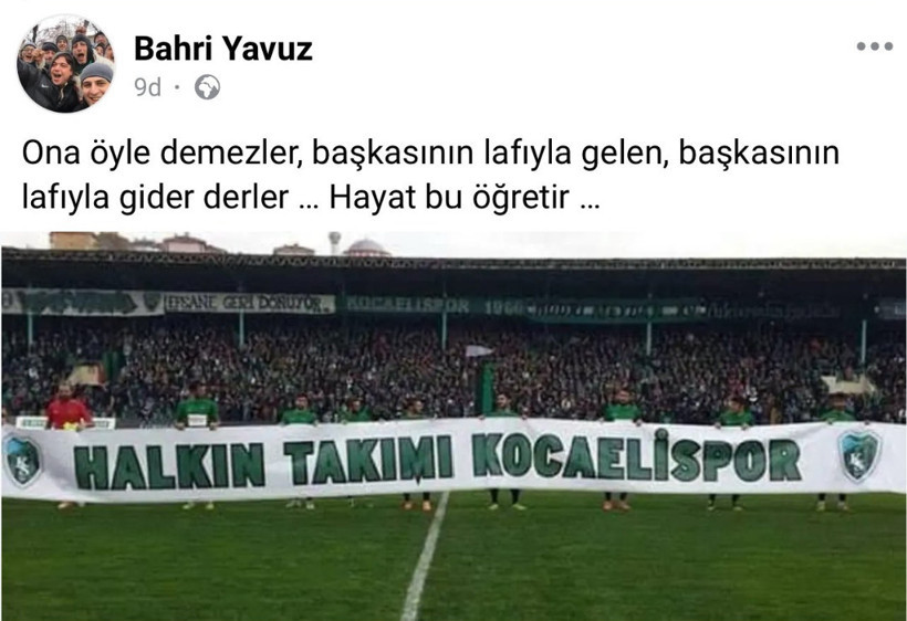 Bahri Yavuz’dan iğneli cevap: Ona öyle demezler! - Resim : 1