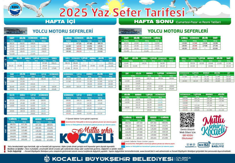Deniz ulaşımında yaz tarifesi başlıyor! - Resim : 3