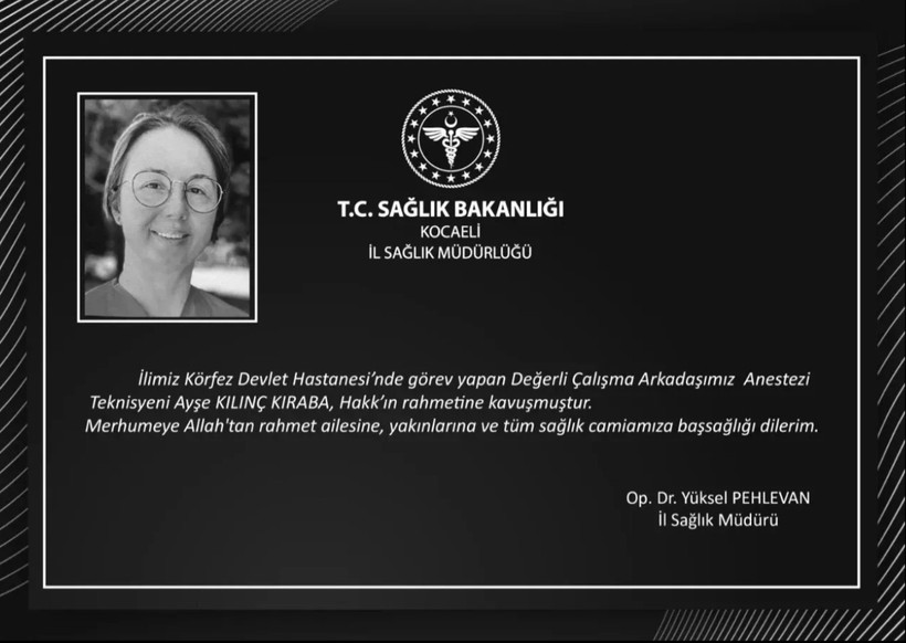 Sağlık çalışanı hayatını kaybetti - Resim : 1
