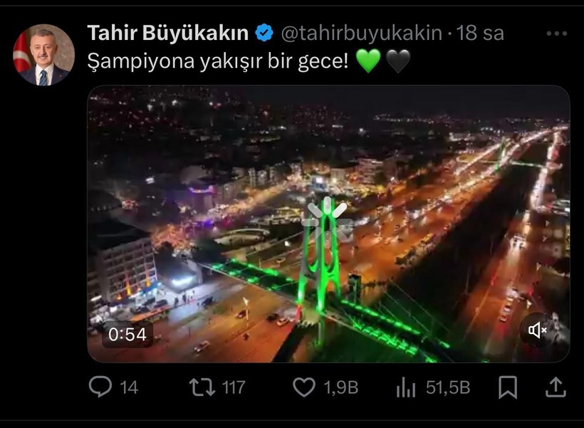 Tahir Büyükakın’ın ‘Kocaelispor’ paylaşımları 24 saat geçmeden 13 milyon izlendi - Resim : 1