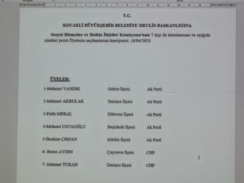 İşe Büyükşehir’in komisyon üyeleri - Resim : 5