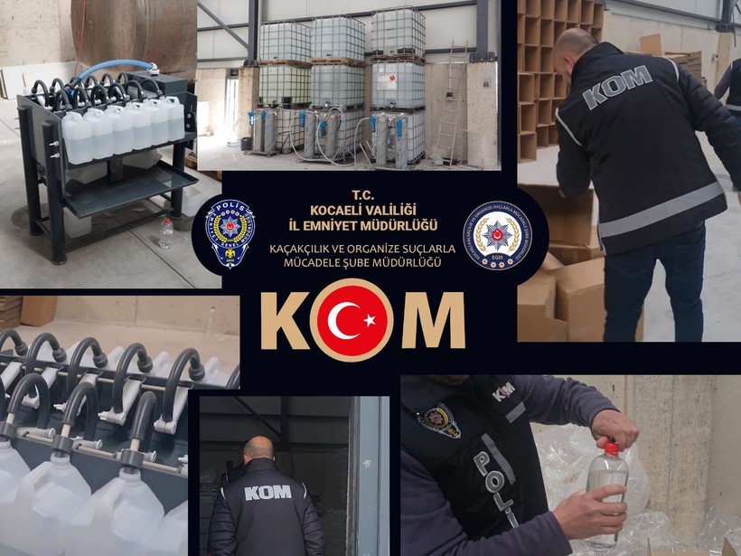 12 ton kaçak etil alkol ele geçirildi… Kaçak alkol imalathanesi ortaya çıkartıldı! - Resim : 2