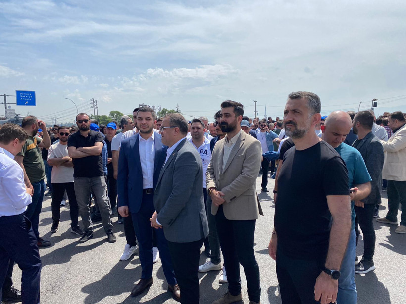 TÜPRAŞ işçilerinin eylemine CHP’den destek - Resim : 1