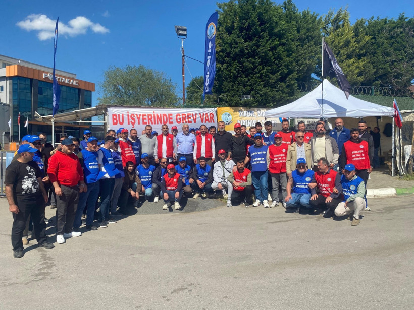 Birleşik Metal’den Petrol İş’e grev desteği! Gebze’de örnek sendikacılık - Resim : 1