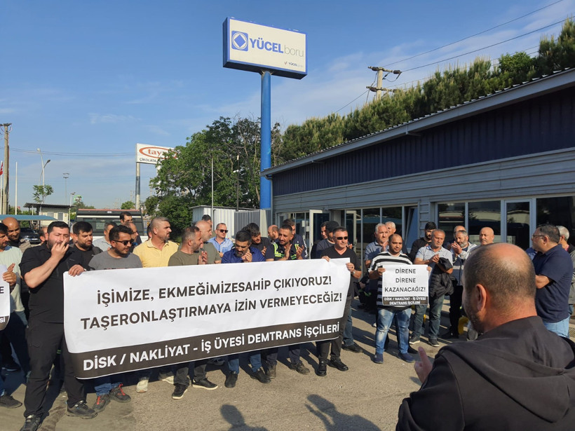 Nakliyat İş Demtrans’ta taşeronlaştırmaya karşı çıktı: Fatura işçilere çıkarılamaz! - Resim : 2