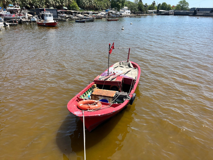 Denizin kıyısı yine kahverengiye döndü - Resim : 5