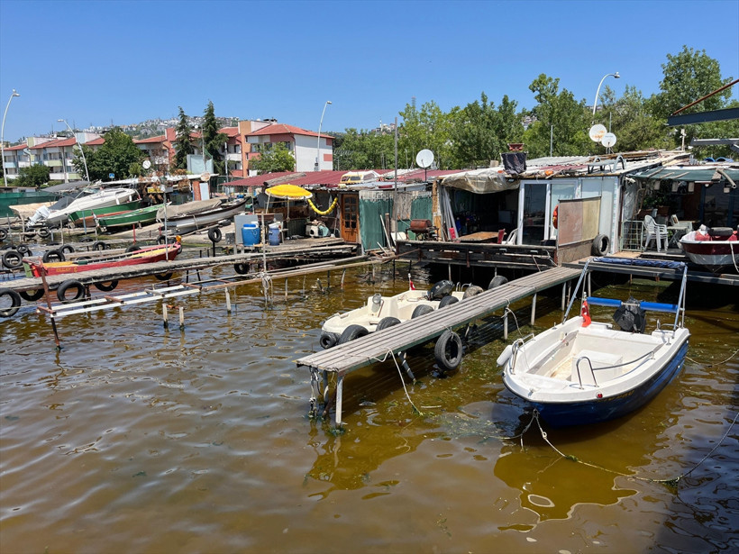 Denizin kıyısı yine kahverengiye döndü - Resim : 3
