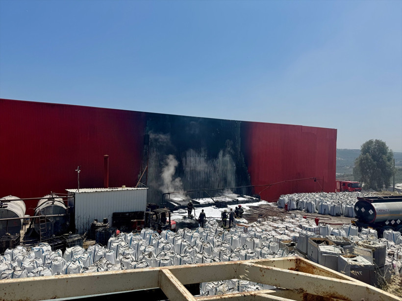 Asfalt fabrikasında yangın çıktı! - Resim : 5