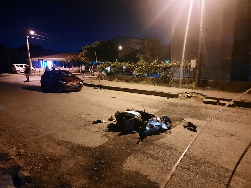 Otomobille çarpışan motosikletin sürücüsünden acı haber! - Resim : 2