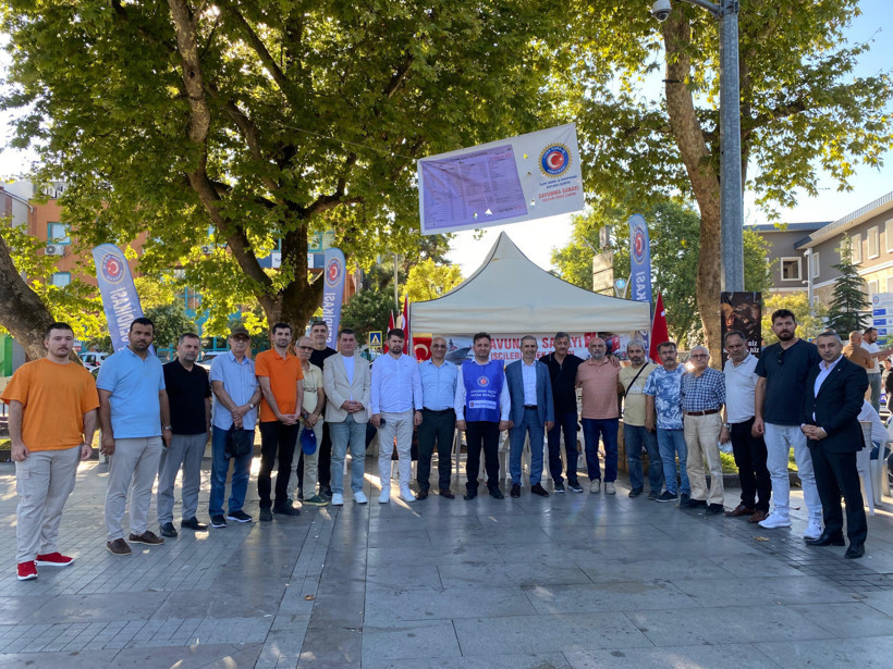 Kamil Şirin Harb-İş eylem alanını ziyaret etti: Önerilen zam hakaretten farksızdır! - Resim : 2