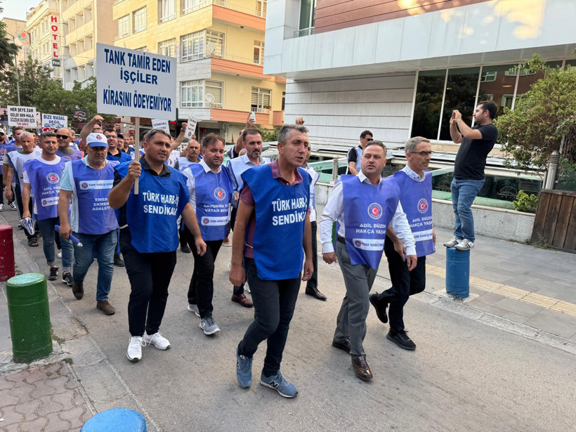 Türk Harb-İş sloganlarla Kızılay'a giriş yaptı! - Resim : 3