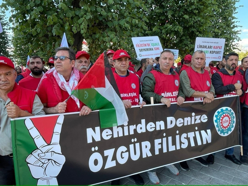 Birleşik Metal İş Gebze 2 Nolu şube Filistin için yürüdü - Resim : 3