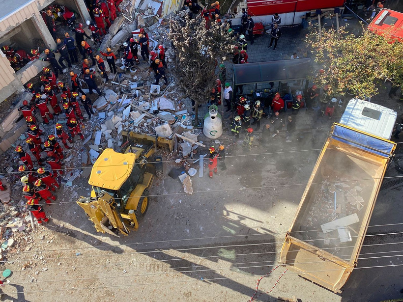 Gebze'de çöken bina havadan görüntülendi - Resim: 2