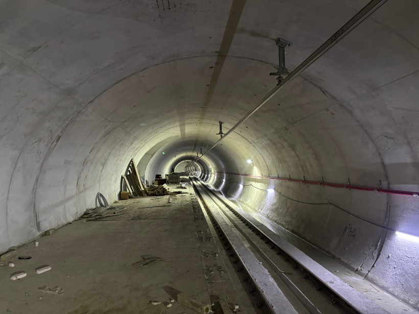 Gebze'deki metro hattının içi görüntülendi - Resim : 1