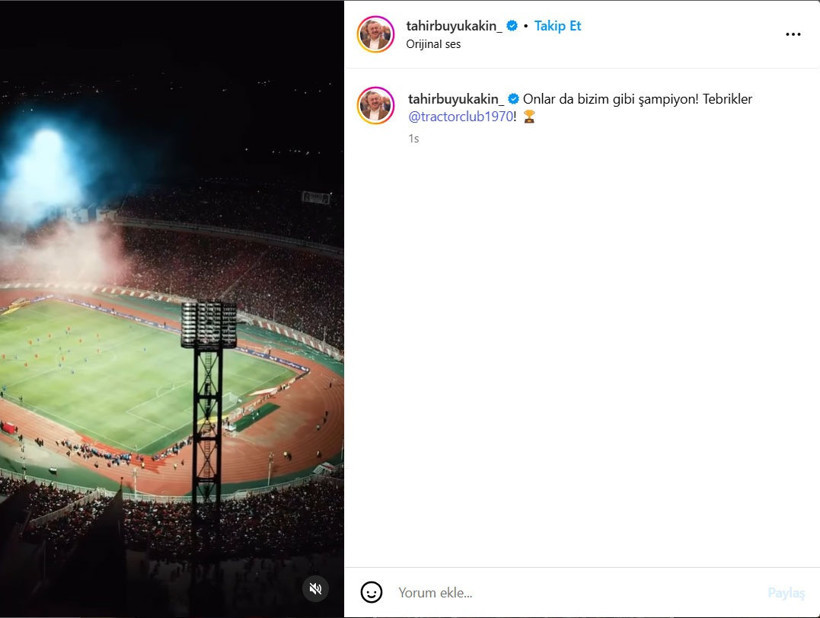 Tahir Büyükakın şampiyon takımı kutladı: Onlar da bizim gibi şampiyon - Resim : 1