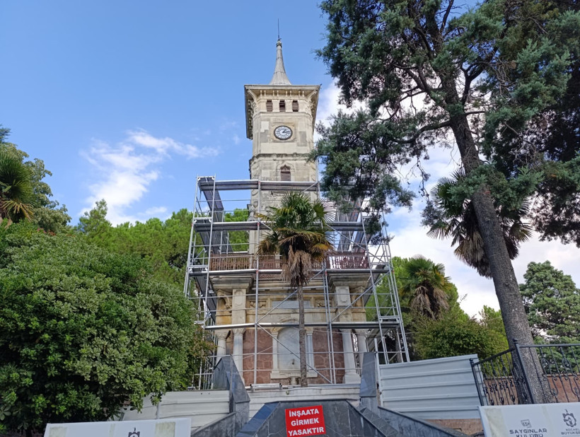 Saat Kulesinde restorasyon başladı... Tarihi doku yeniden hayat bulacak - Resim : 6