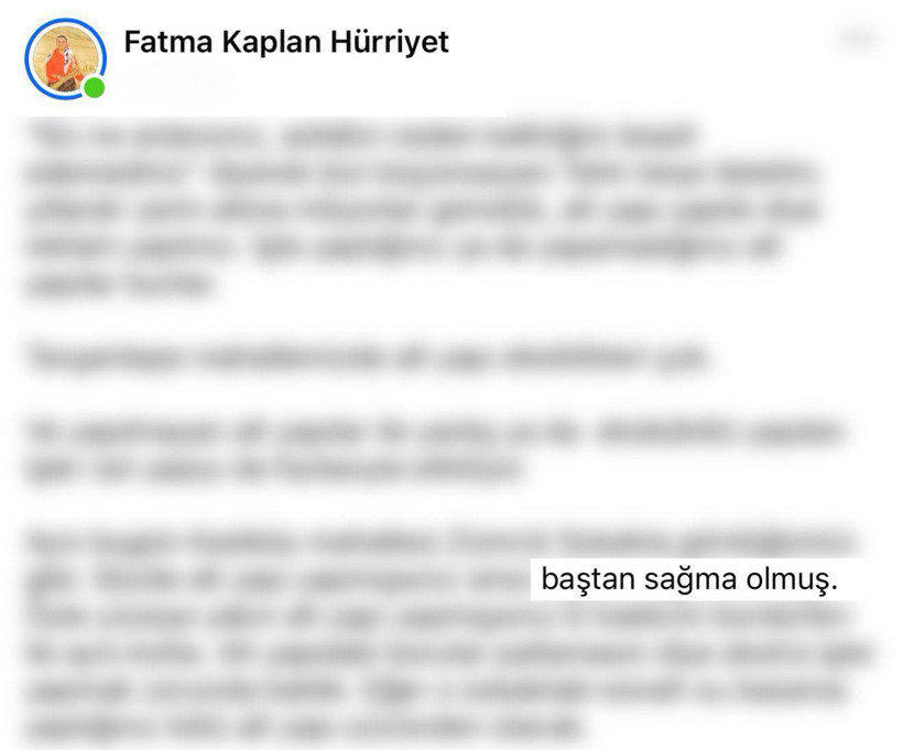 Halil Güngör Dokuzlar'dan Fatma Kaplan Hürriyet'e: Dakika başı bir paylaşım, hepsi evlere şenlik - Resim : 1