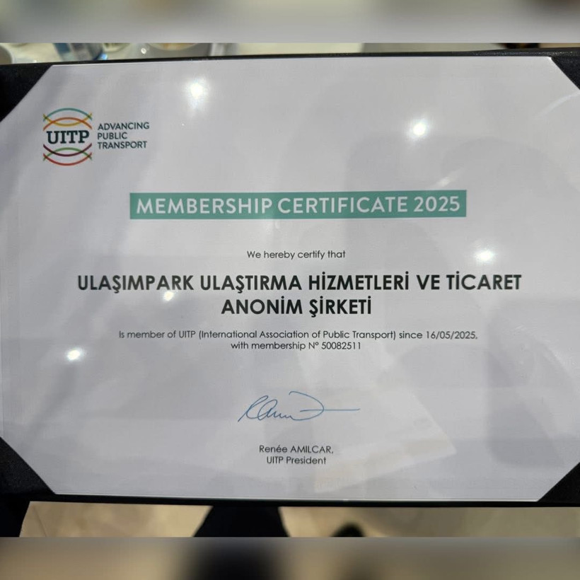Ulaşım Park’a uluslararası sertifika! Serhan Çatal Almanya’dan paylaştı - Resim : 2