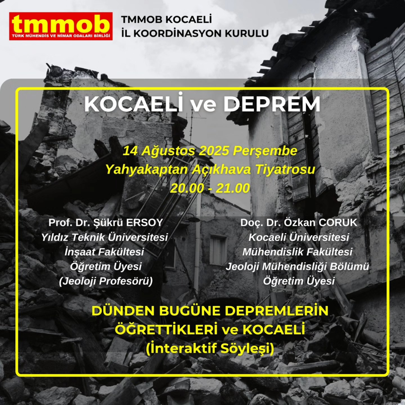 TMMOB Kocaeli'den 17 Ağustos anma etkinlikleri - Resim : 1