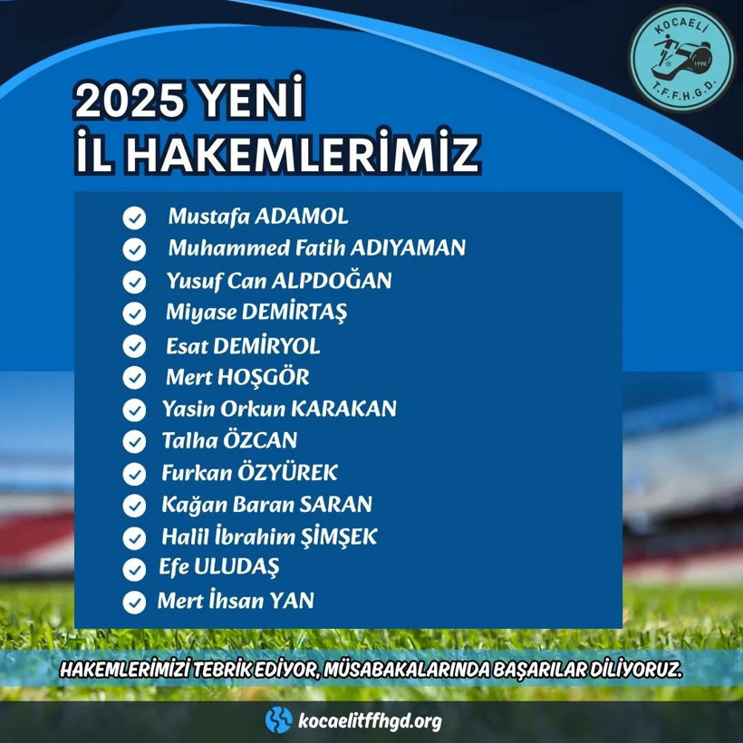 Hakemler Derneği’nden yeni il hakemlerine başarı dileği - Resim : 1