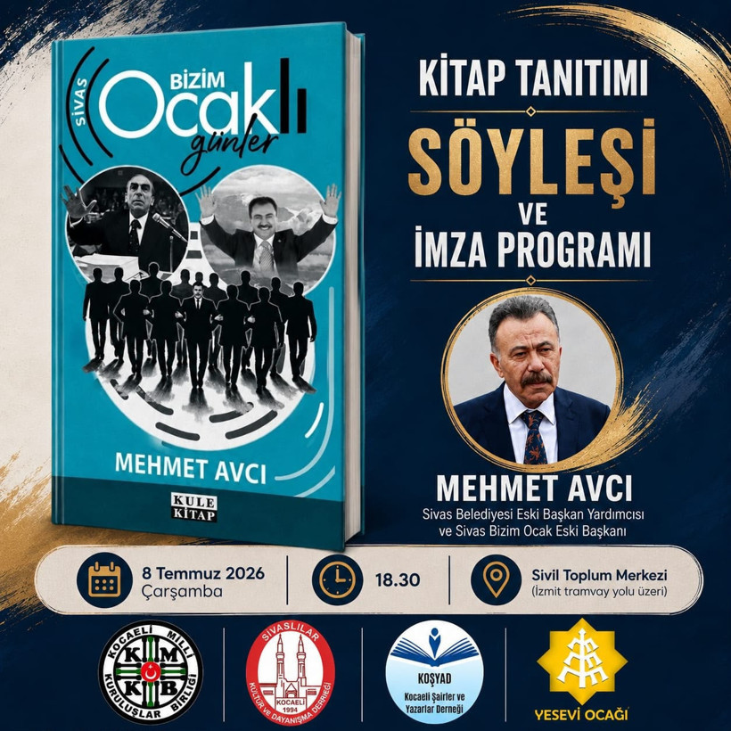 Mehmet Avcı İzmit’te okurlarıyla buluşacak - Resim : 1