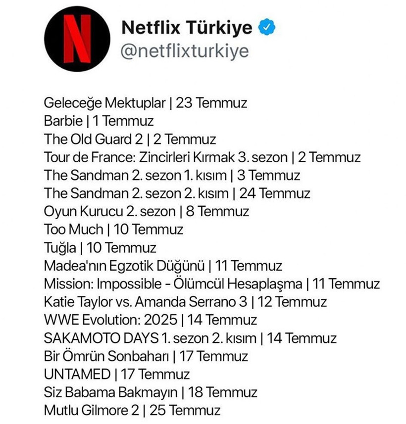 NETFLIX TEMMUZ DİZİ VE FİLMLERİ 2025: Netflix'te Temmuz Ayında İzlenebilecek Yapımlar - Resim : 1