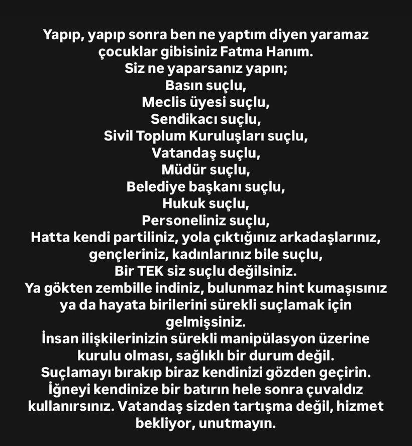 İlker Kazan'dan Fatma Kaplan Hürriyet'e: 'Ben ne yaptım' diyen yaramaz çocuklar gibisiniz - Resim : 1