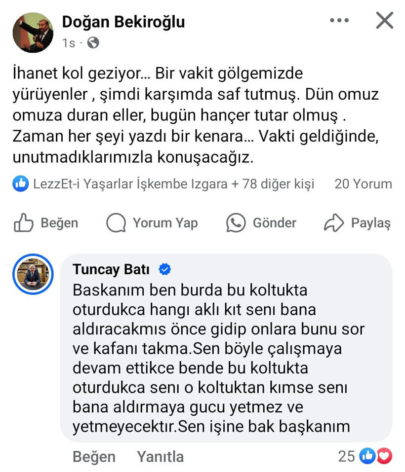 Tuncay Batı'dan Doğan Bekiroğlu'na: Hangi aklı kıt seni bana aldıracakmış - Resim : 1