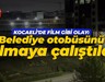 Kocaeli'de film gibi olay: Belediye otobüsünü çalmaya çalıştılar!