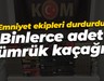 Emniyet ekipleri durdurdu... Binlerce adet gümrük kaçağı...