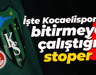 Kocaelispor, 1.95’lik Fransız stoperi bitirmek istiyor