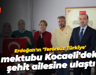 Cumhurbaşkanı Erdoğan'ın 'Terörsüz Türkiye' mektubu Kocaeli'deki şehit ailesine ulaştı