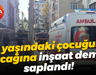 7 yaşındaki çocuğun bacağına inşaat demiri saplandı!